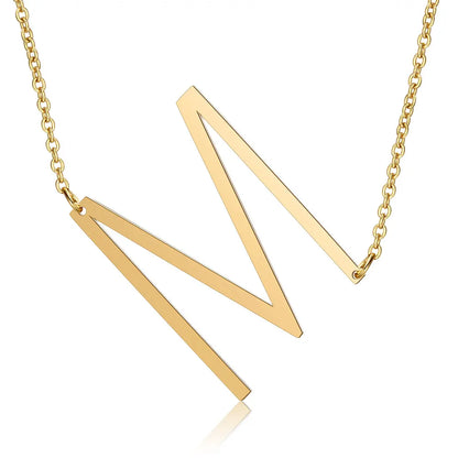 Initial Necklace 100% Stainless Steel