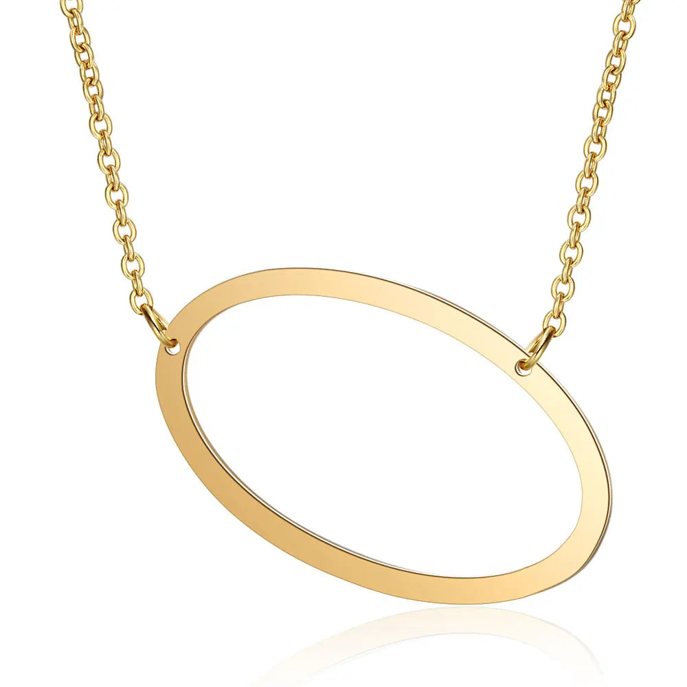 Initial Necklace 100% Stainless Steel