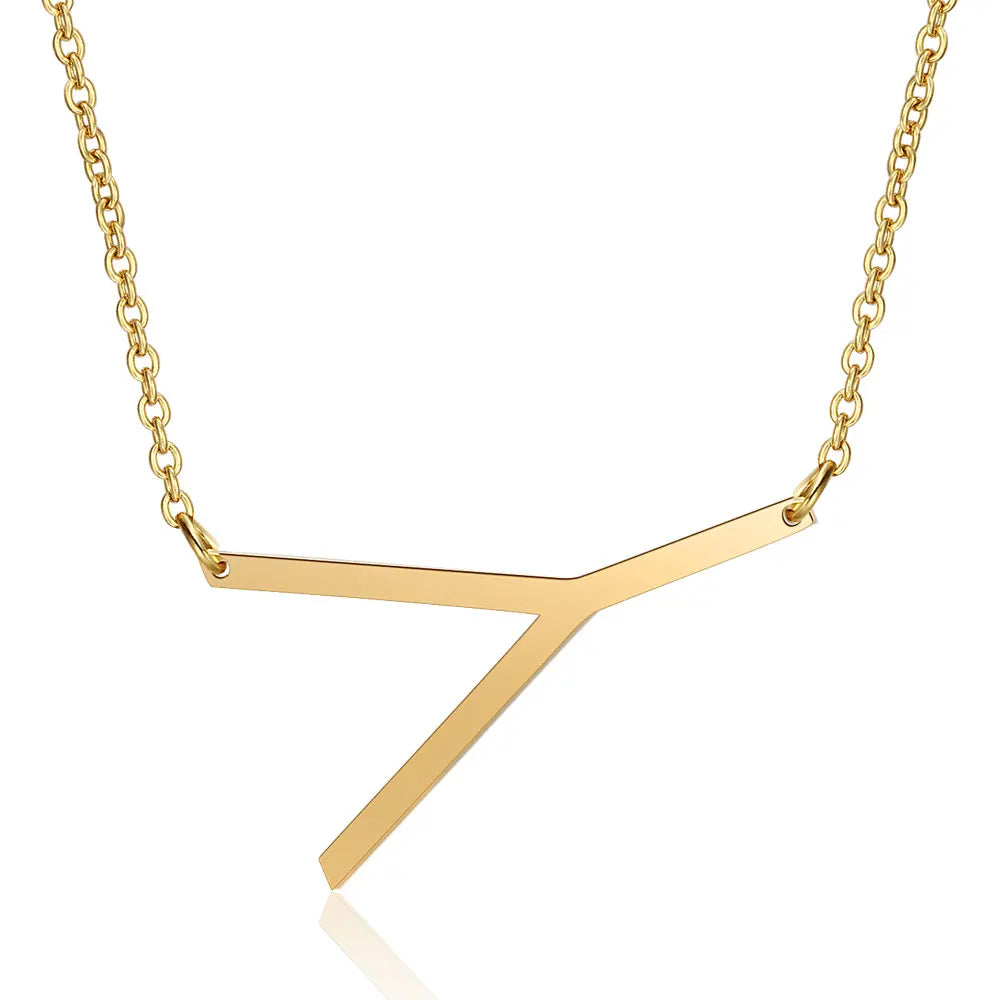 Initial Necklace 100% Stainless Steel