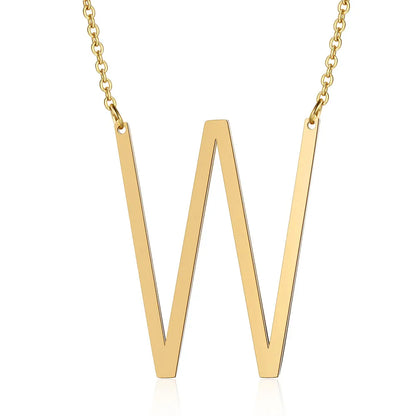 Initial Necklace 100% Stainless Steel
