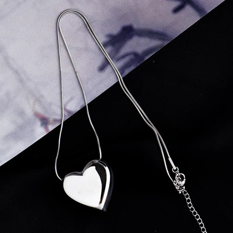 Pendant titanium steel necklace girls sexy collarbone chain