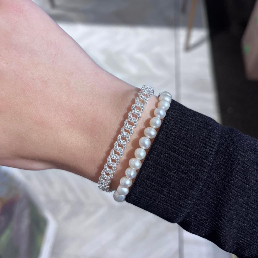 Cuban Chain Bracelet Sterling silver