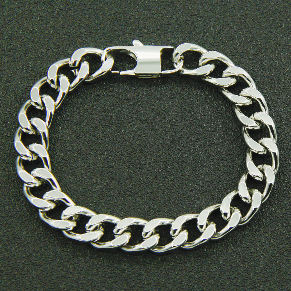 geometric titanium steel no inlaid men's bracelets