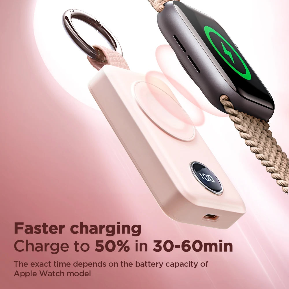 Portable Wireless Charger for Apple Watch Series 8/Ultra/7/6/5/4/3/2/SE