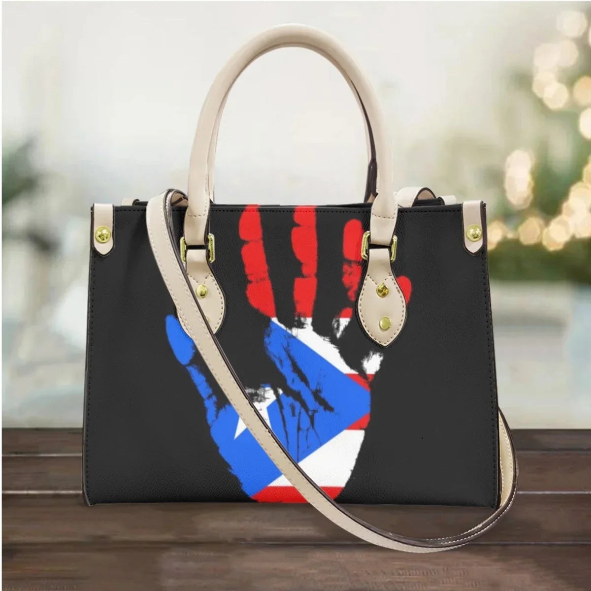 I Love Puerto Rico Design Casual Handbags Totes