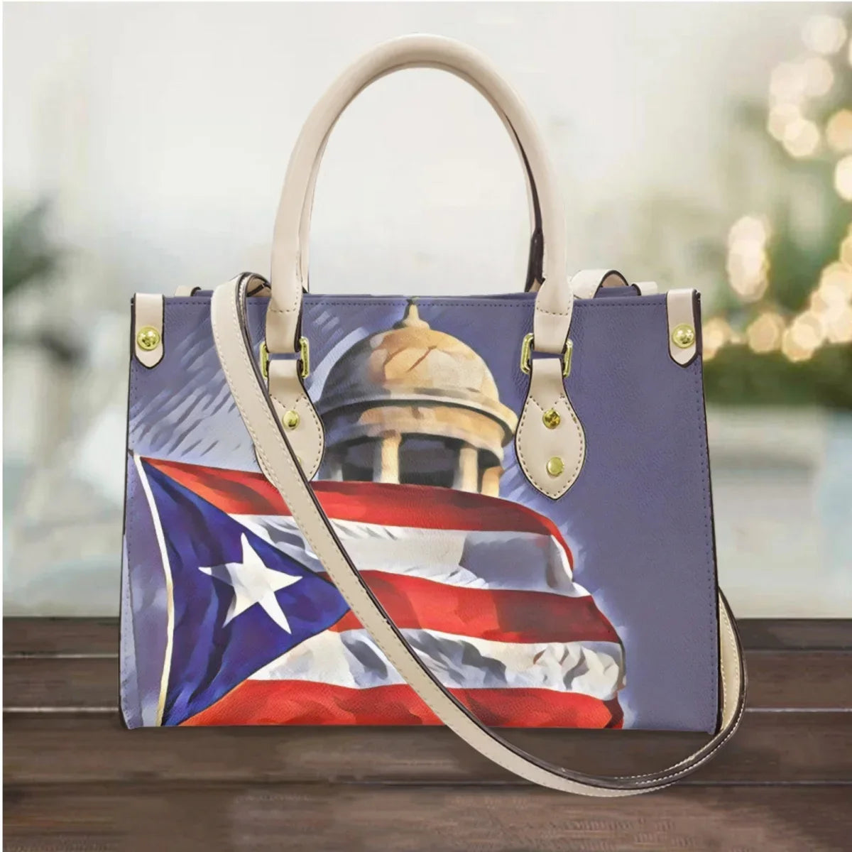 I Love Puerto Rico Design Casual Handbags Totes