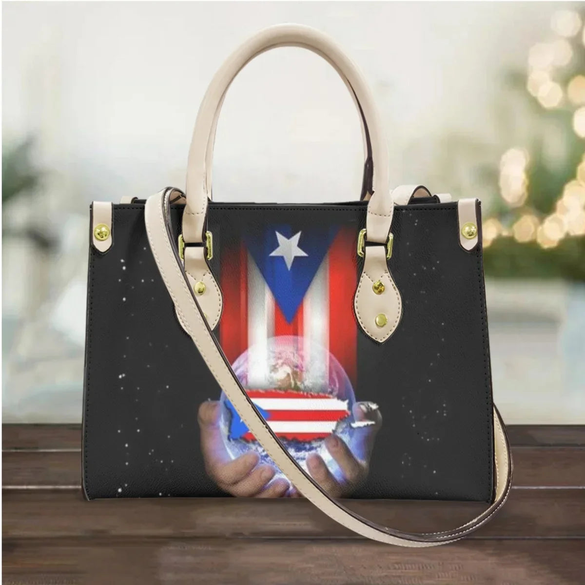 I Love Puerto Rico Design Casual Handbags Totes