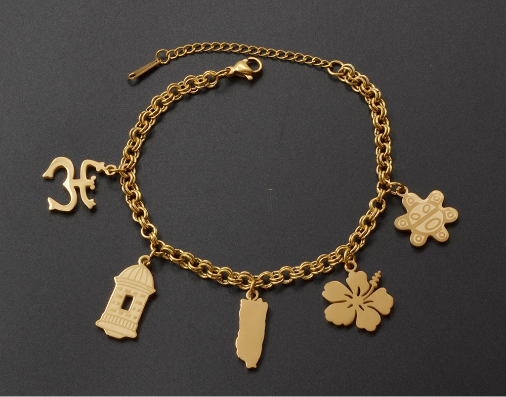Puerto Rico Bracelets Traditional Symbol