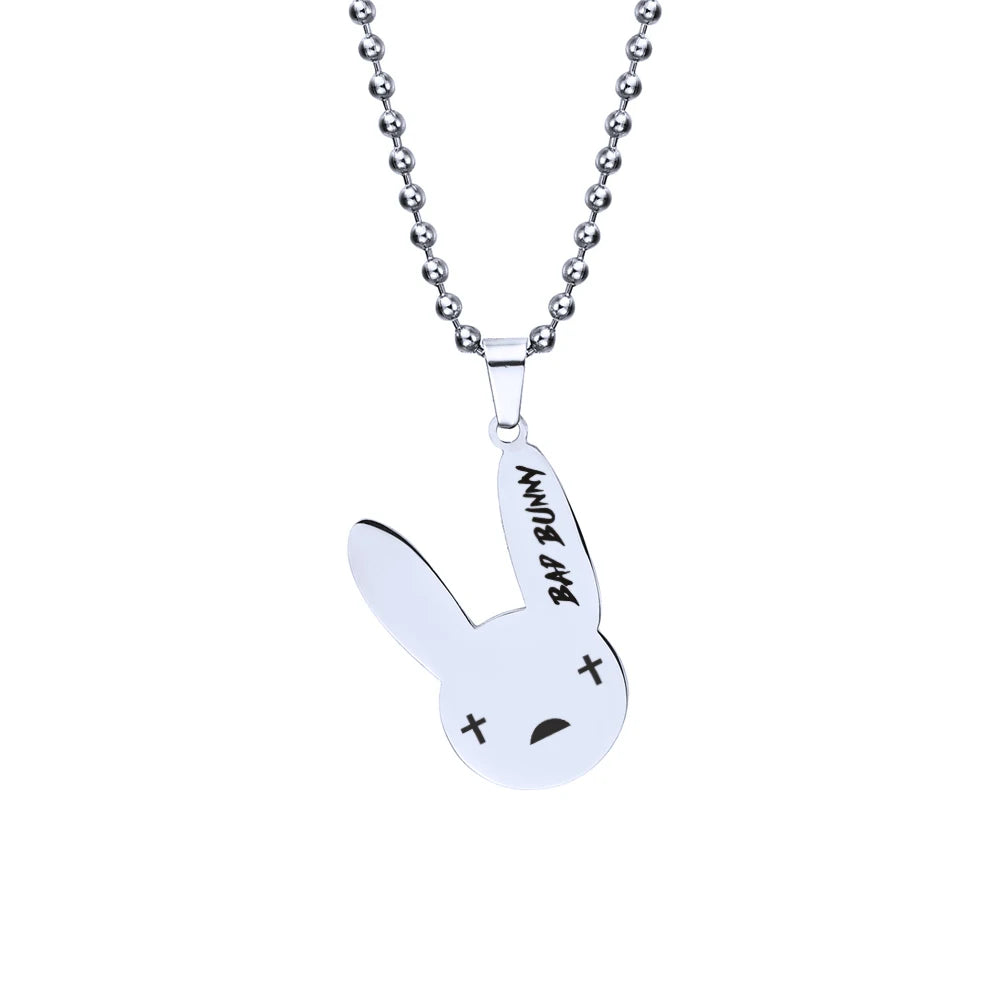 Bad Bunny Stainless Steel Bangle Bracelets / Necklace  Unisex  Wrist Band