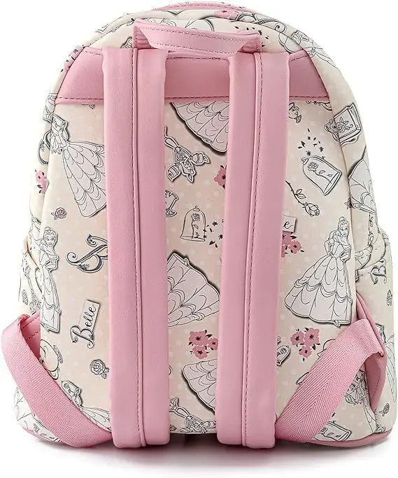 Disney PU Leather Beauty and The Beast Princess Bell Backpack