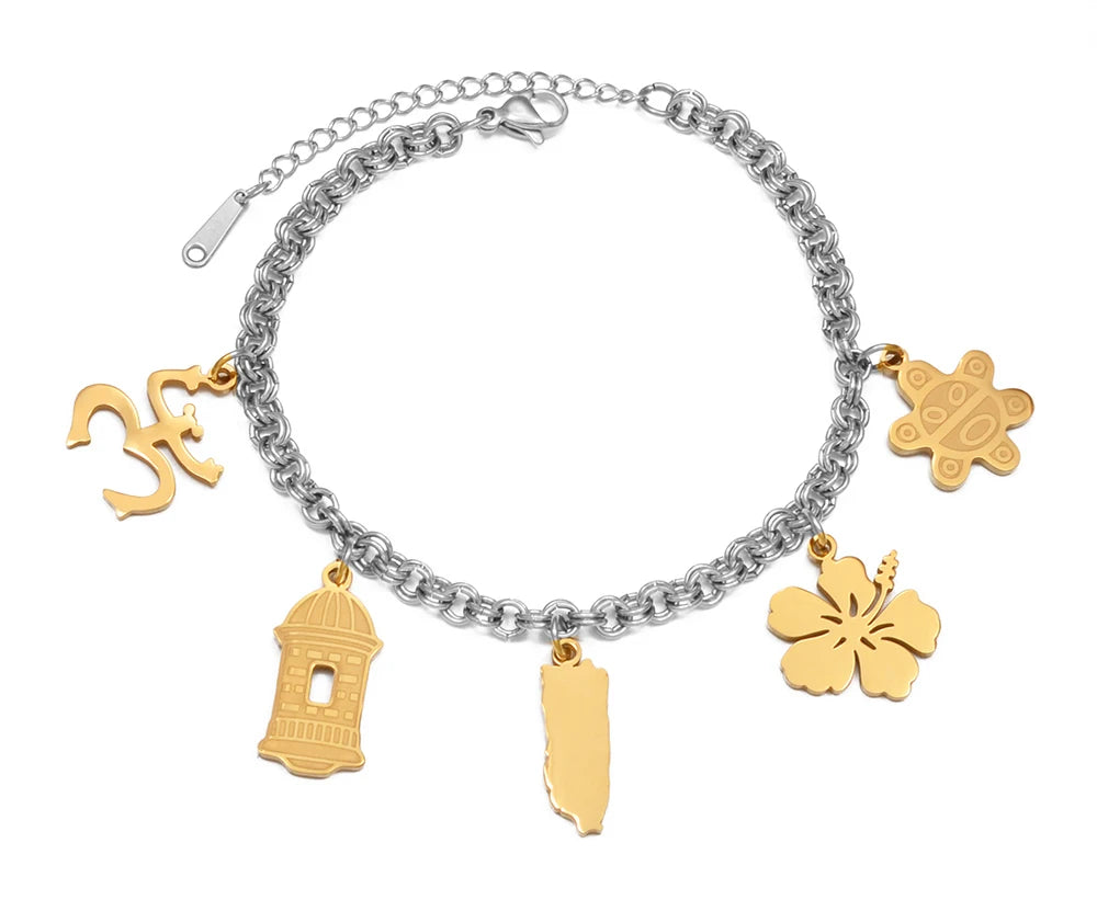 Puerto Rico Bracelets Traditional Symbol