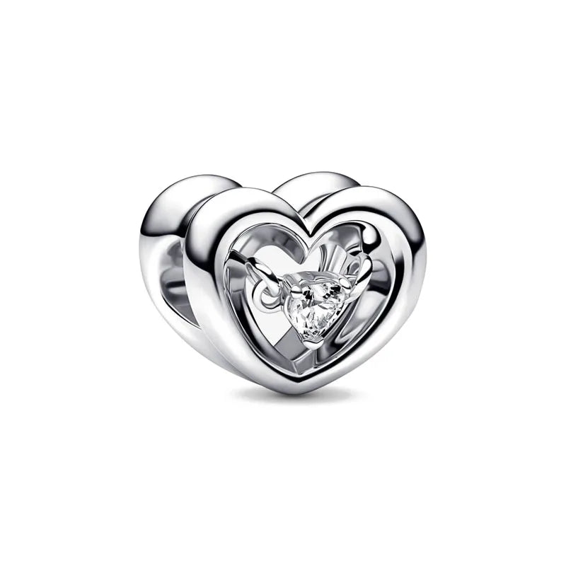 New 925 Silver plated Charm Bead Fit Original Pandora Bracelet