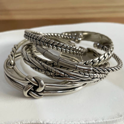 Silver Bracelets Vintage Simple