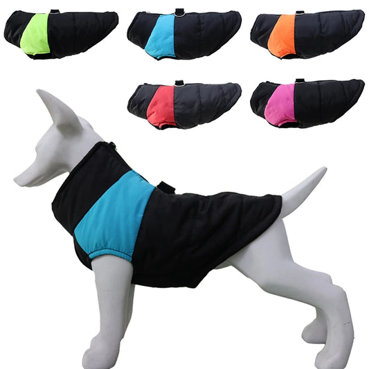 Dog Clothes Zippered Waterproof Pet Vest Jacket For Small Medium Large Dogs