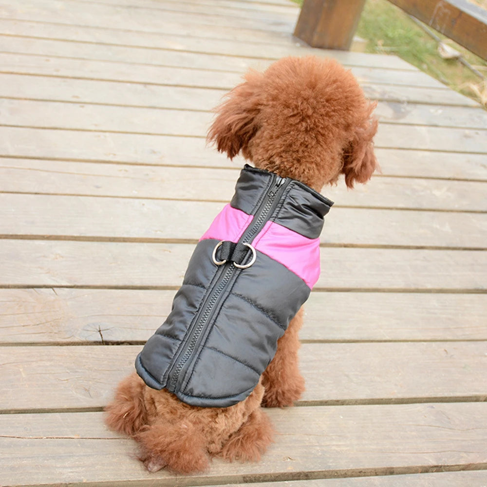 Dog Clothes Zippered Waterproof Pet Vest Jacket For Small Medium Large Dogs