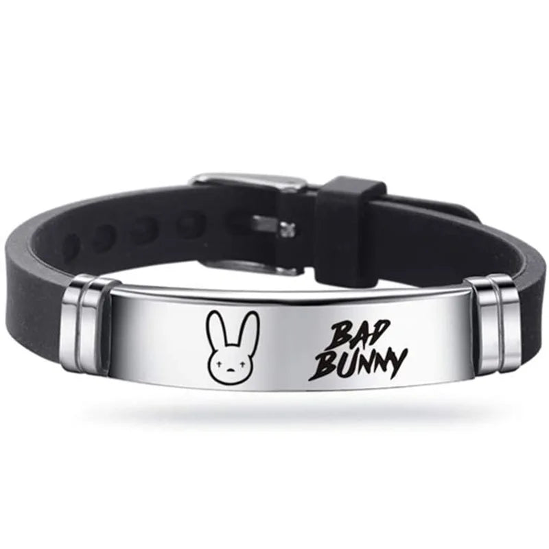 Bad Bunny Stainless Steel Bangle Bracelets / Necklace  Unisex  Wrist Band