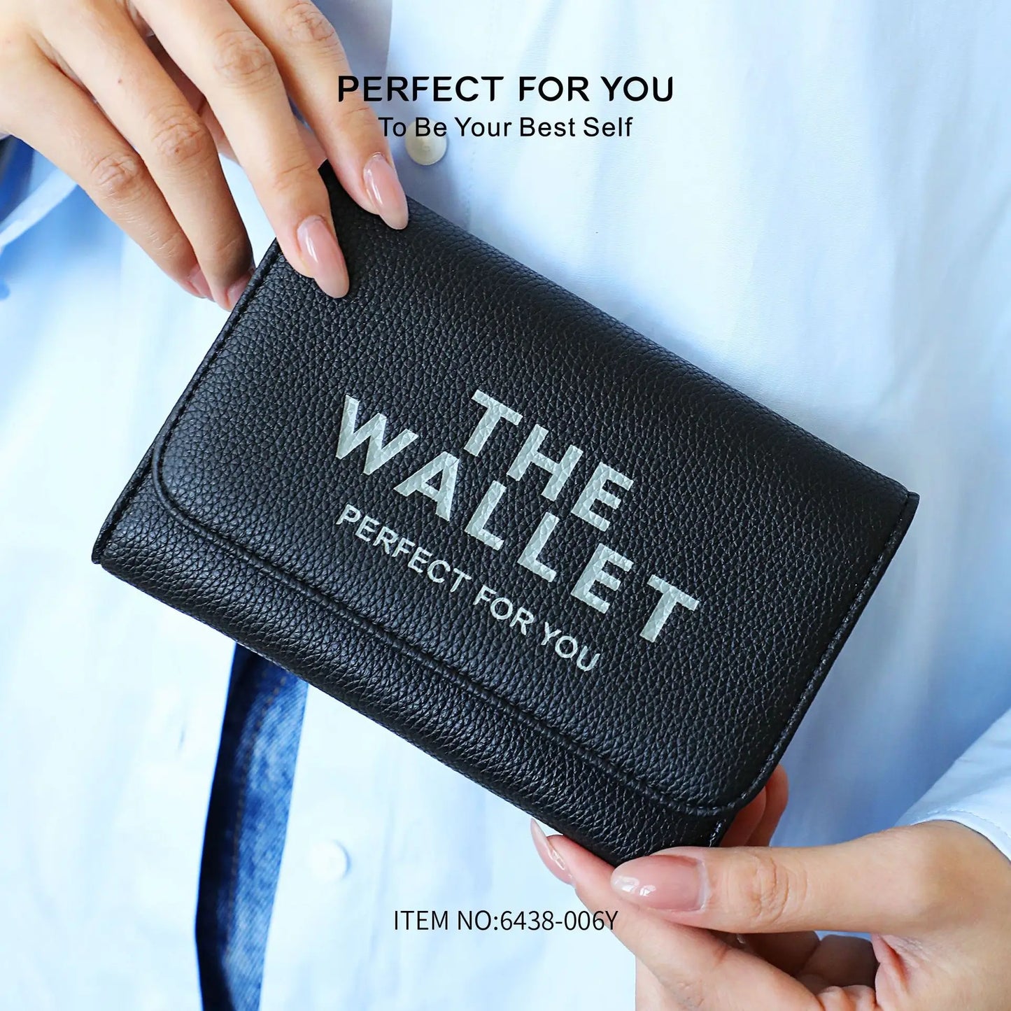 Fashion letter purse Large capacity card holder coin pocket