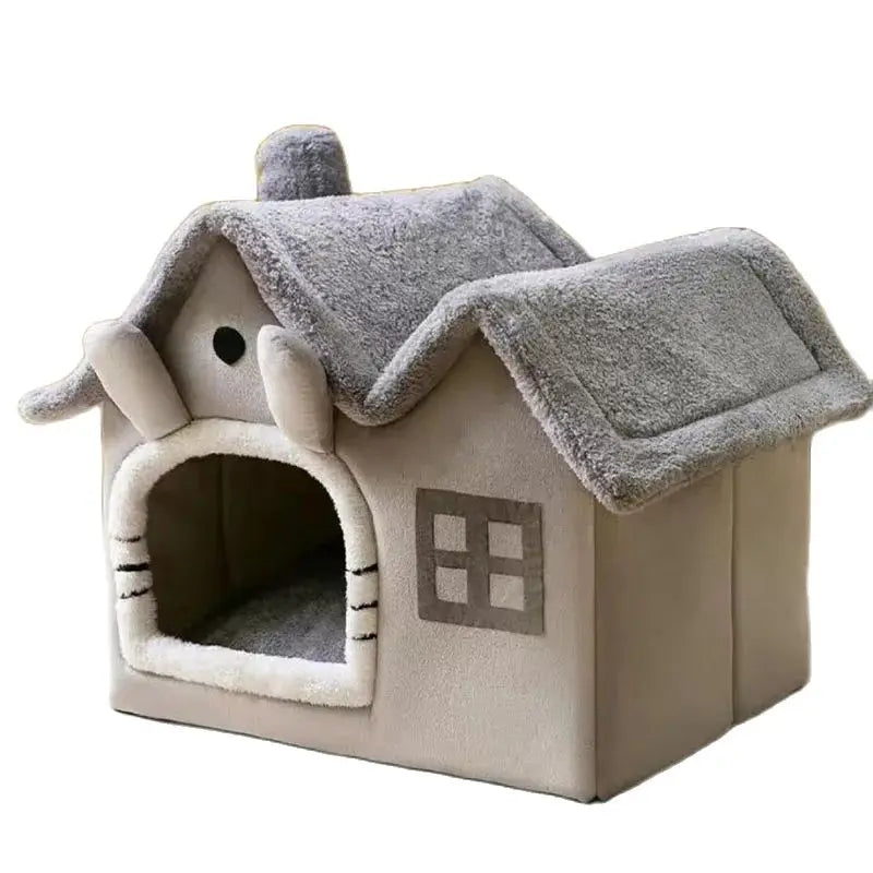 Double Roof Cat's Nest, Four Seasons Universal House, Small Dog Bed