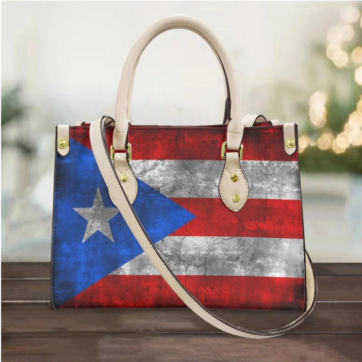 I Love Puerto Rico Design Casual Handbags Totes