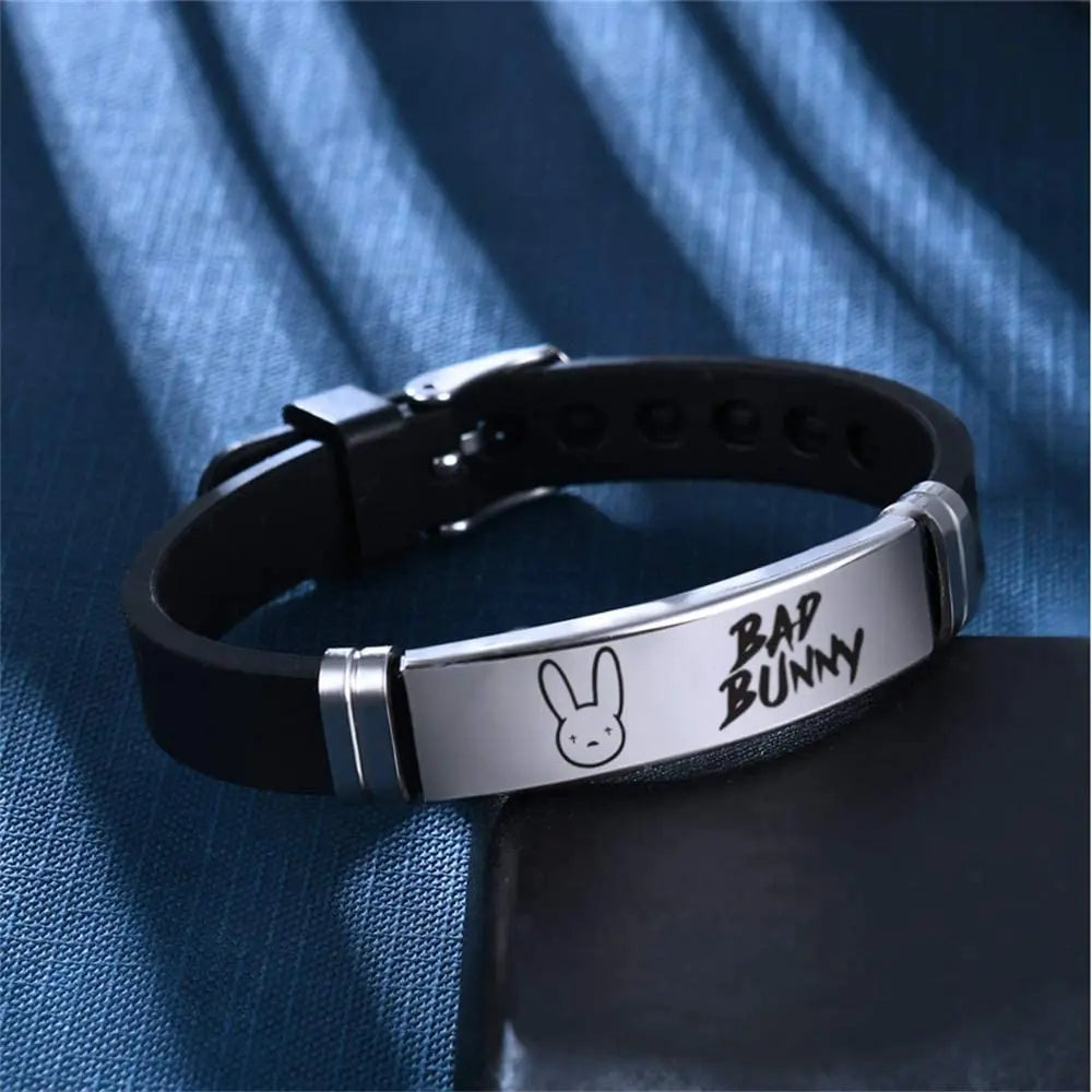 Bad Bunny Stainless Steel Bangle Bracelets / Necklace  Unisex  Wrist Band