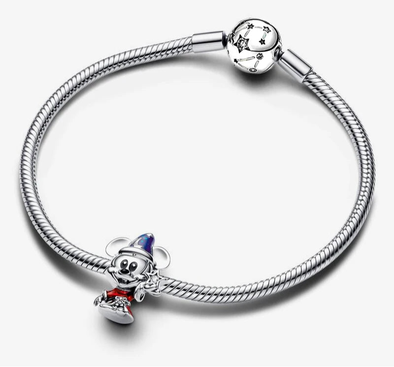 Disney Sorcerer Apprentice Mickey Charm Beads Fits Pandora Original Bracelet