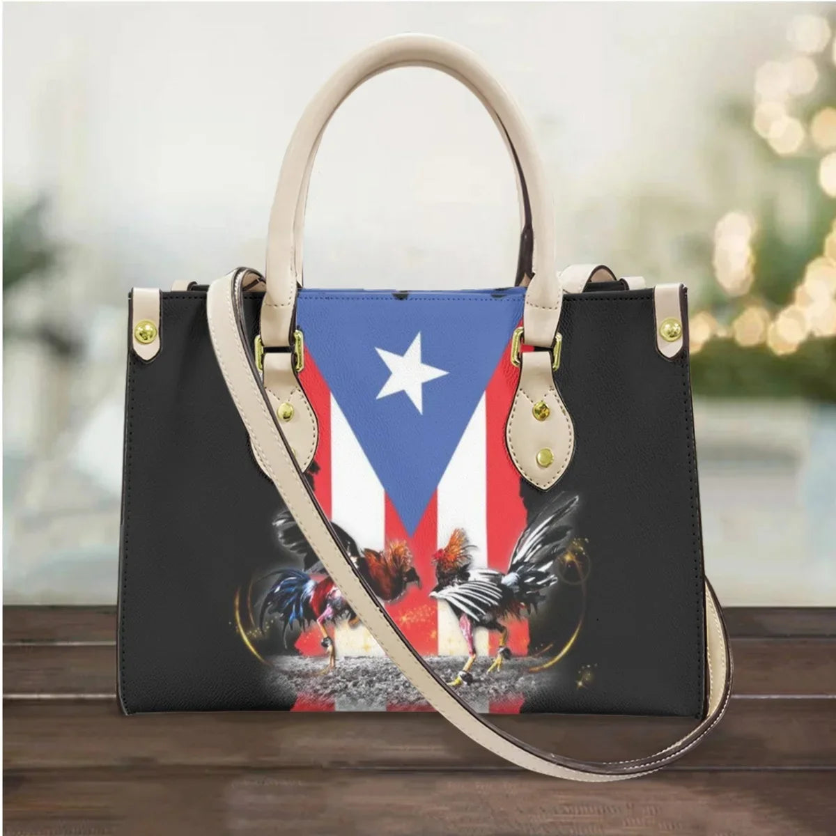 I Love Puerto Rico Design Casual Handbags Totes