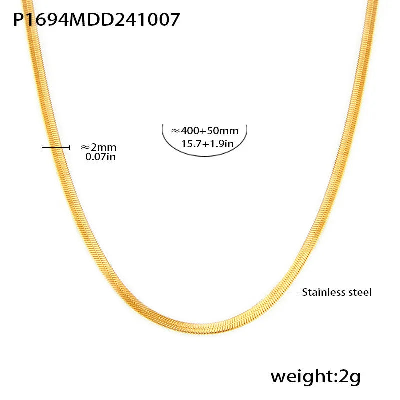 Stainless Steel Long Necklace Trendy Pig Nose Style Y Shape Drop Pendant