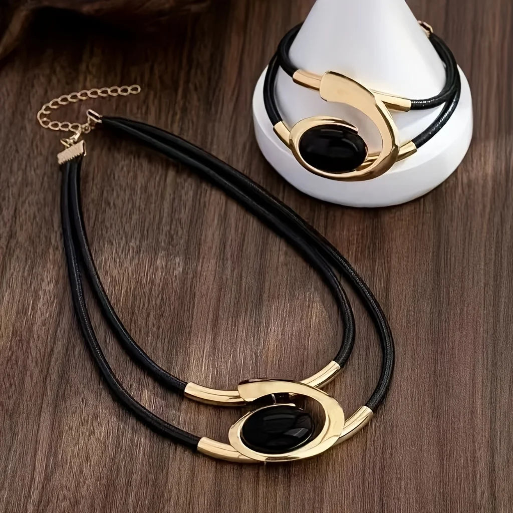 2pcs Elegant Vintage Jewelry Set EJ