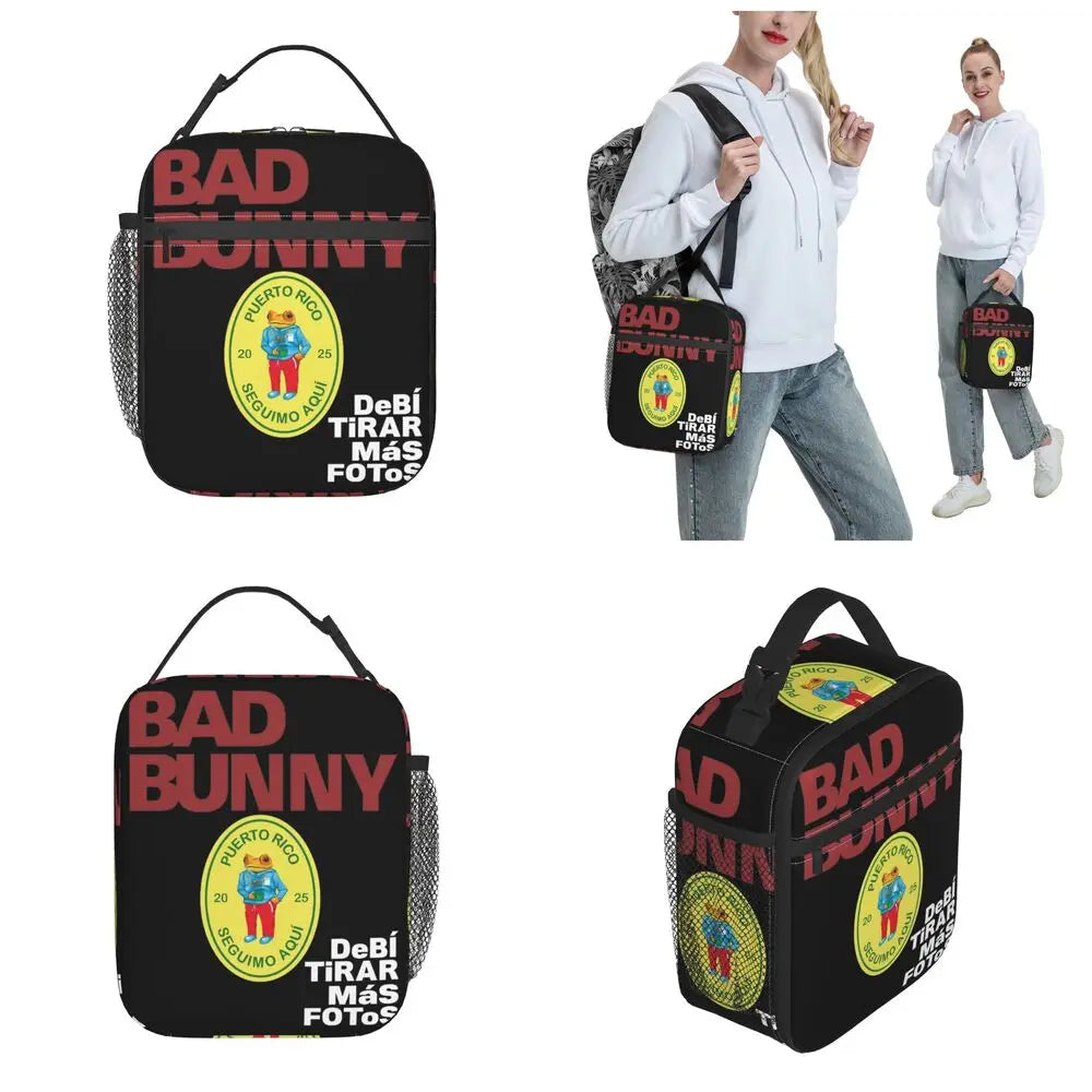 Bad Bunny DTMF Debi Tirar Mas Fotos Insulated Lunch Tote Bag