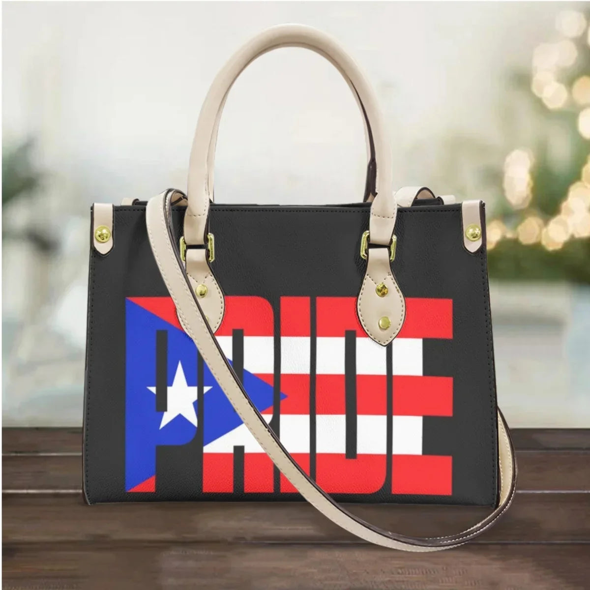 I Love Puerto Rico Design Casual Handbags Totes