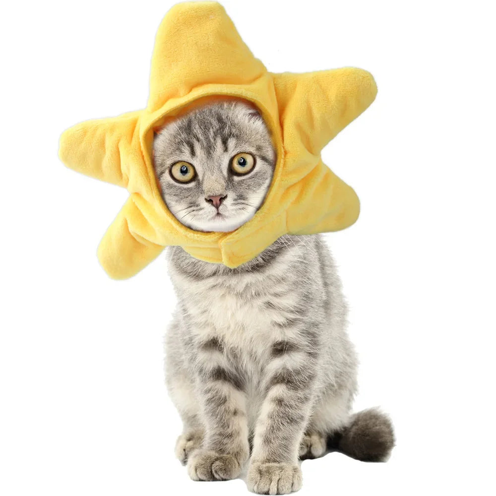 Funny Hat for Cat / Dogs  Costume Pet Headwear Cosplay Keep Warm Theme Party Photo Prop Accessories