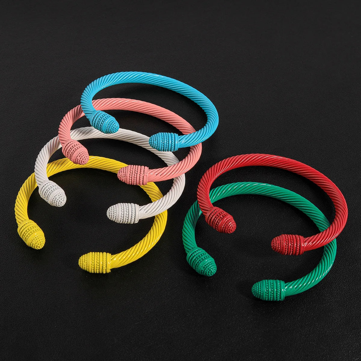 New Color Stainless Steel Non-fading Bracelet Personality Simple Trend Design Multi-color