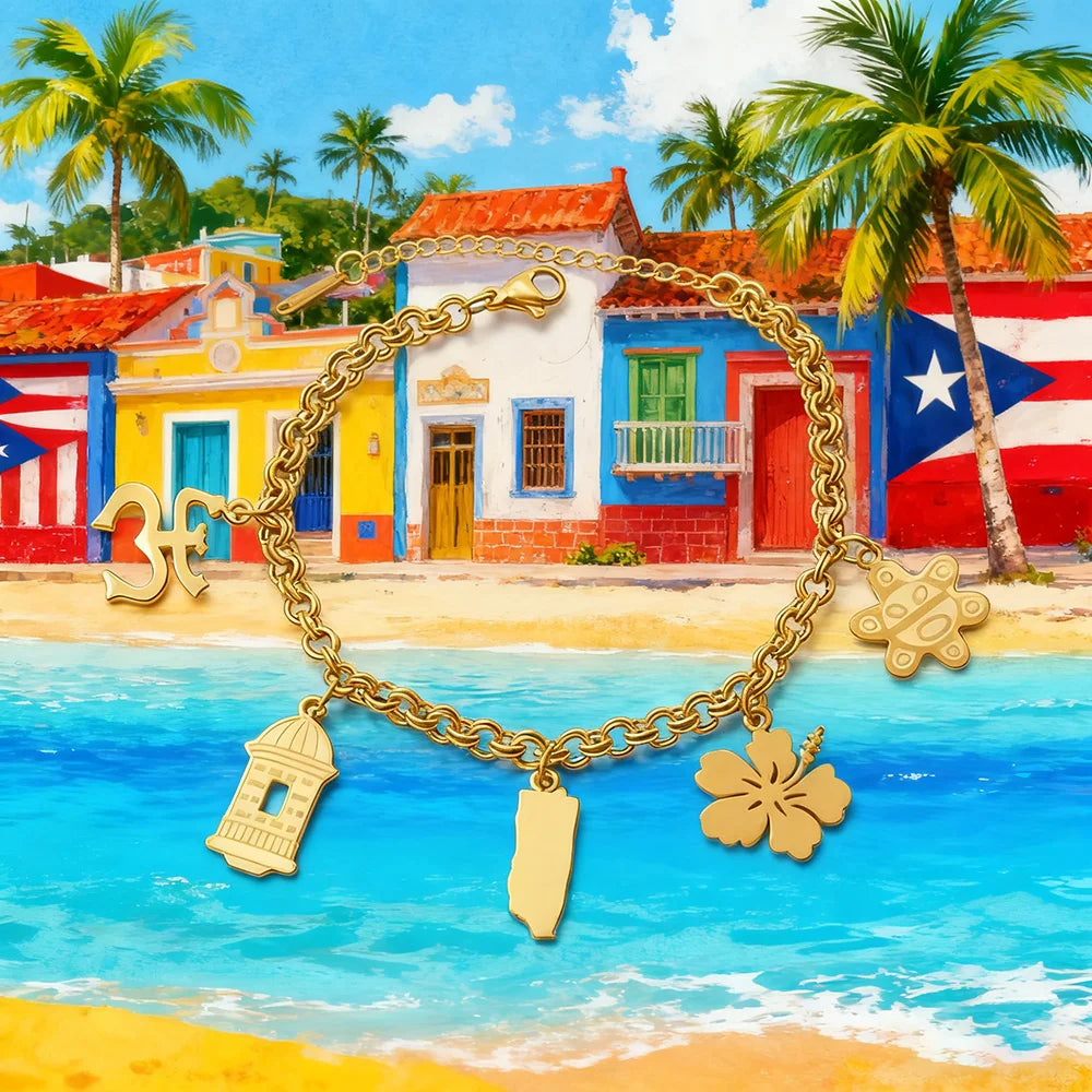 Puerto Rico Bracelets Traditional Symbol
