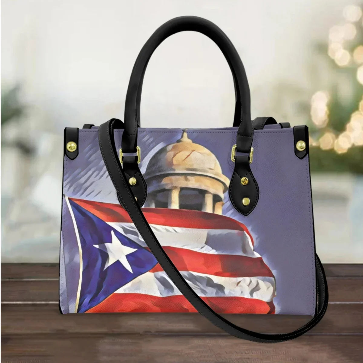 I Love Puerto Rico Design Casual Handbags Totes