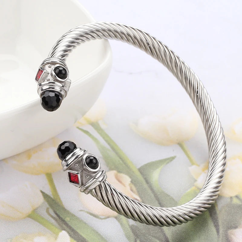 European and American Fashion Titanium Wire Rope Bracelet