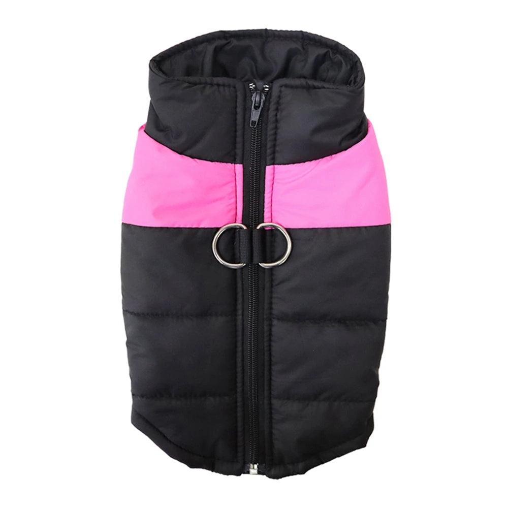 Dog Clothes Zippered Waterproof Pet Vest Jacket For Small Medium Large Dogs