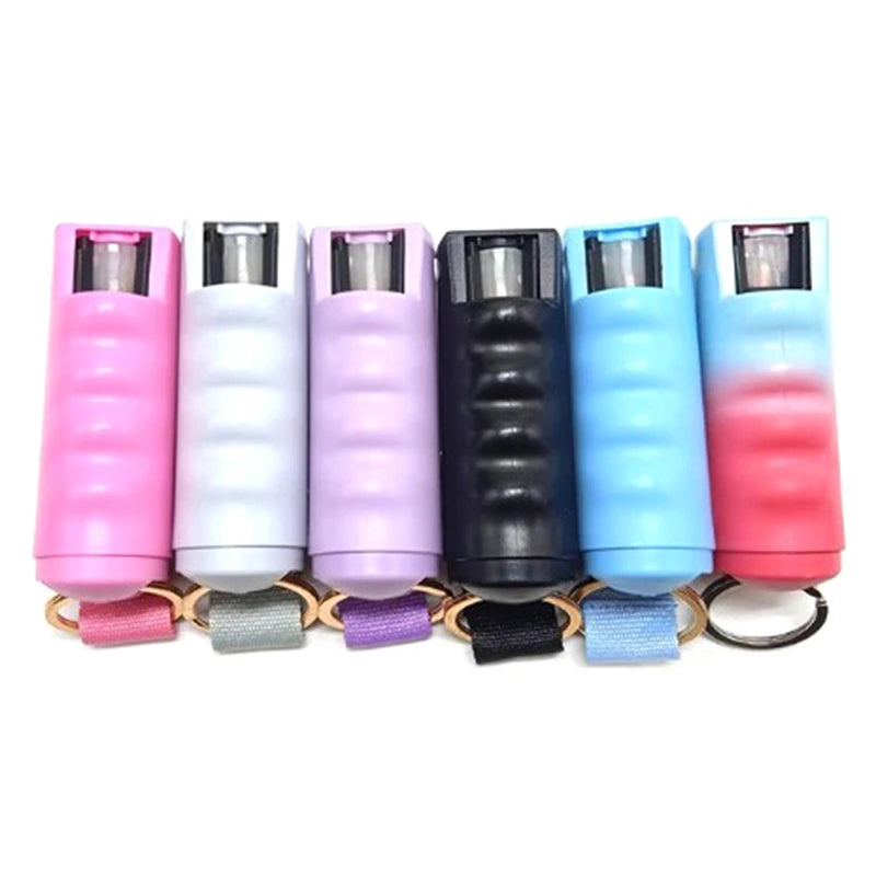 Reusable 20ml Plastic Pepper Spray Tank Portable EDC Safety Protection Self Defense Pepper Spray Empty Bottle For Outdoor