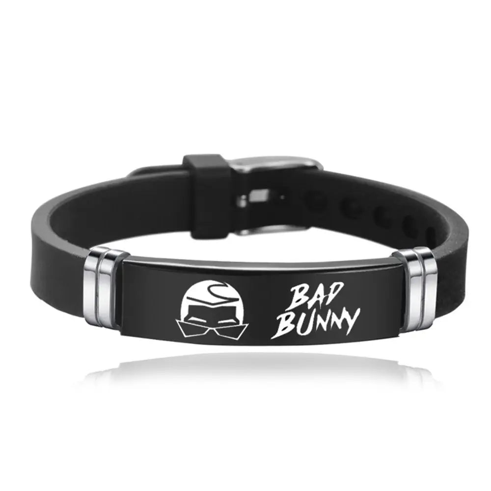 Bad Bunny Stainless Steel Bangle Bracelets / Necklace  Unisex  Wrist Band