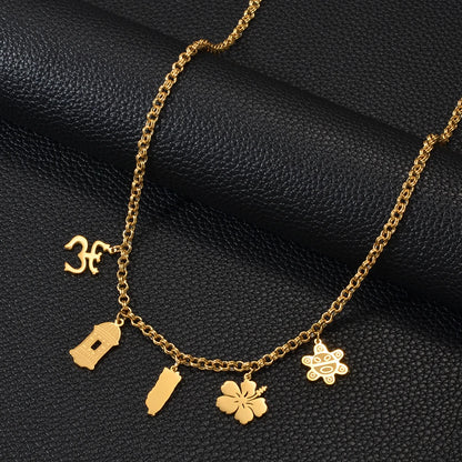 Puerto Rico  Traditional Symbol PR Hibiscus Necklaces