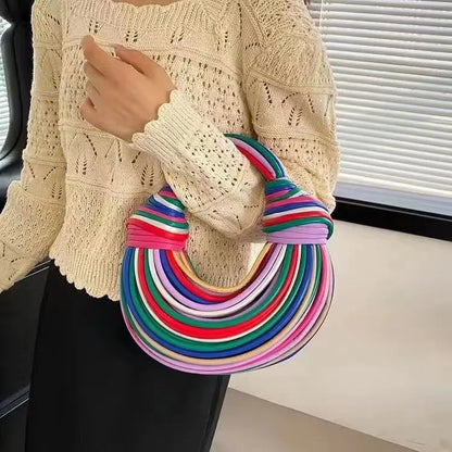 Luxury Designer Brand Handwoven Noodle Bags Rope