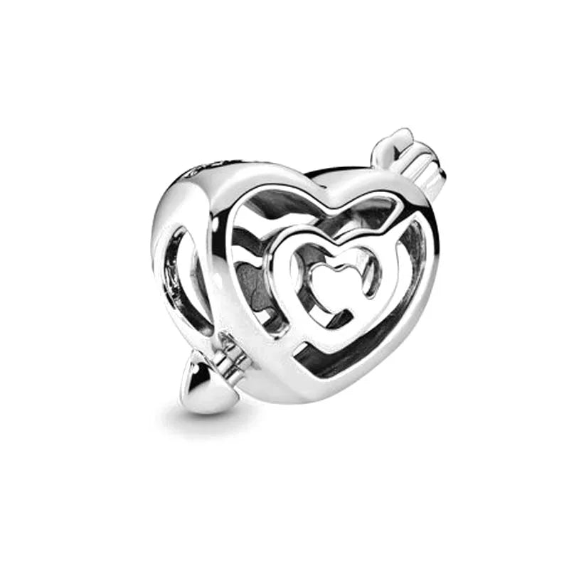 New 925 Silver plated Charm Bead Fit Original Pandora Bracelet