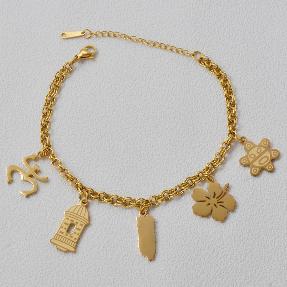 Puerto Rico Bracelets Traditional Symbol