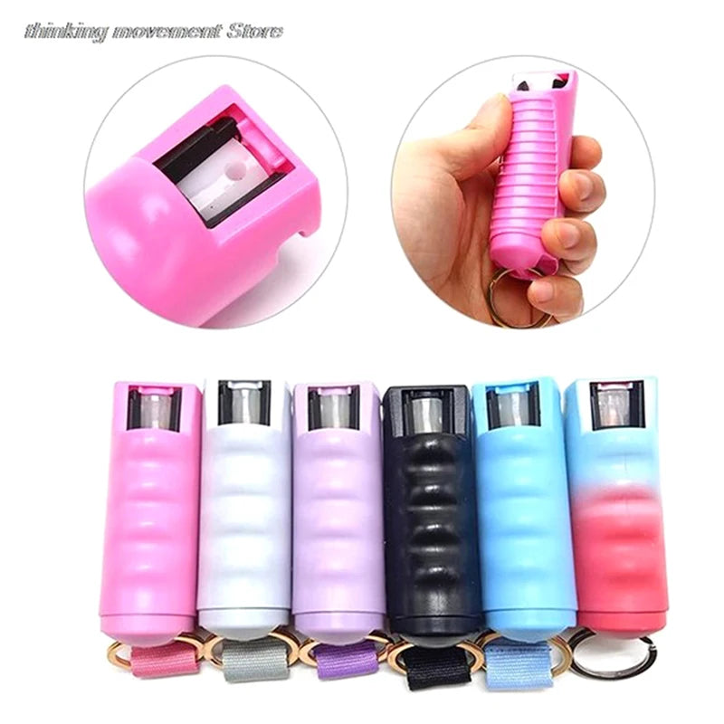 Reusable 20ml Plastic Pepper Spray Tank Portable EDC Safety Protection Self Defense Pepper Spray Empty Bottle For Outdoor