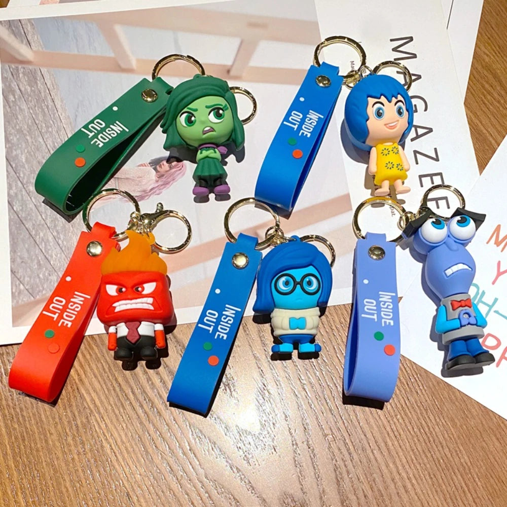 Disney Inside Out Keychains Cartoon