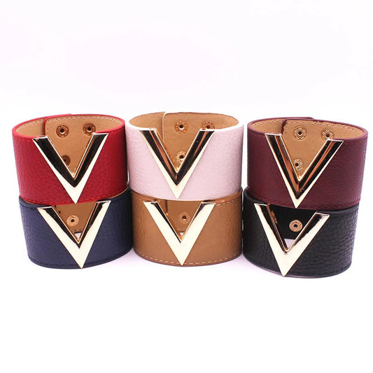 Europe Crack Leather Bracelet