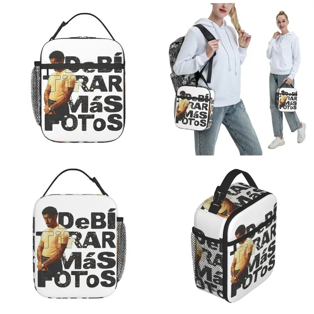 Bad Bunny DTMF Debi Tirar Mas Fotos Insulated Lunch Tote Bag