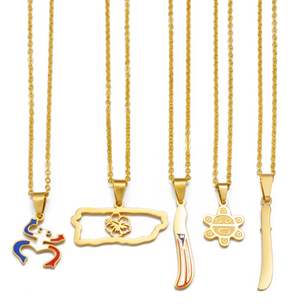 Puerto Rico  Traditional Symbol Necklaces