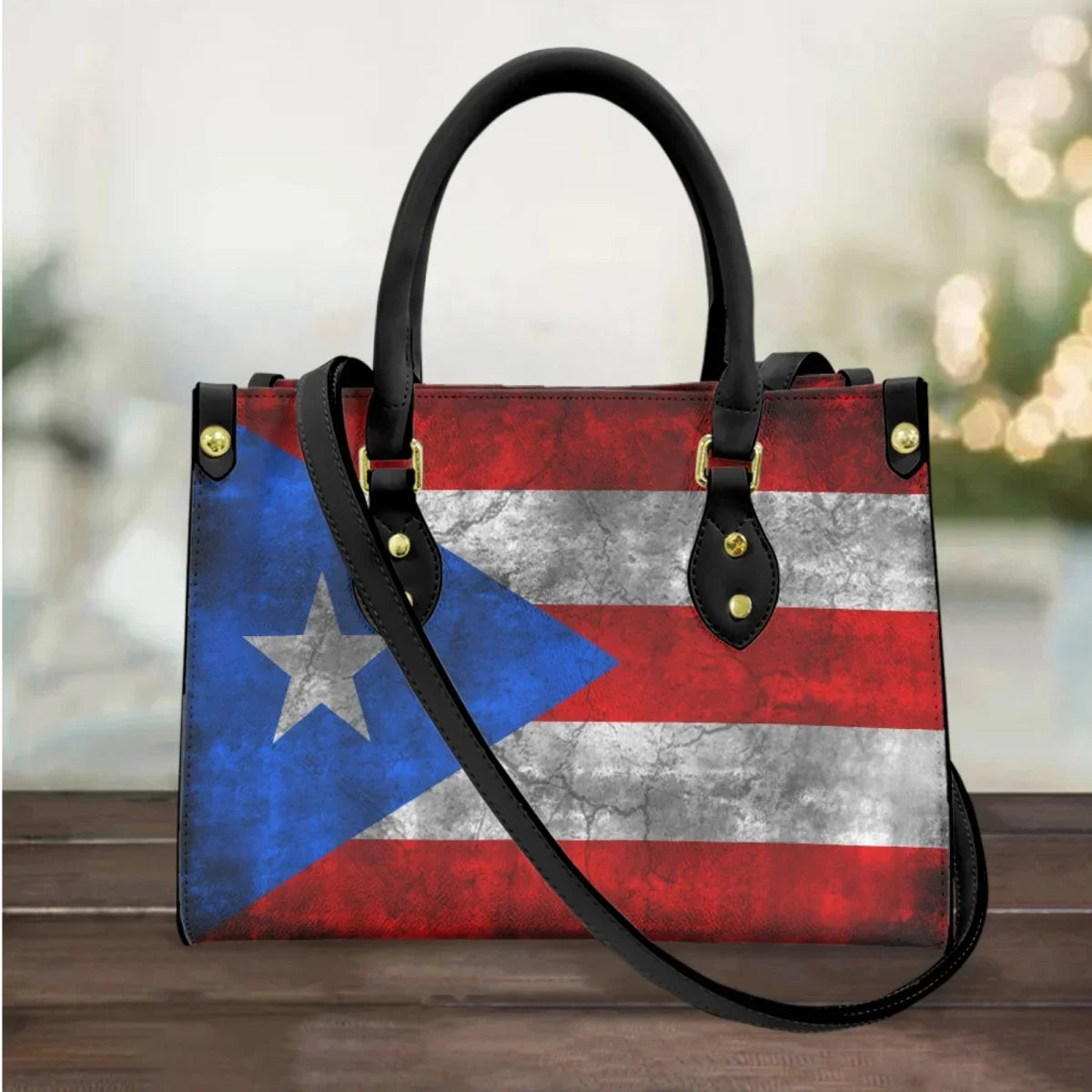 I Love Puerto Rico Design Casual Handbags Totes