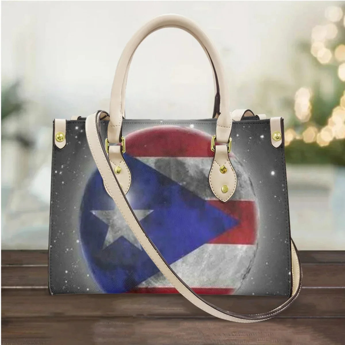 I Love Puerto Rico Design Casual Handbags Totes