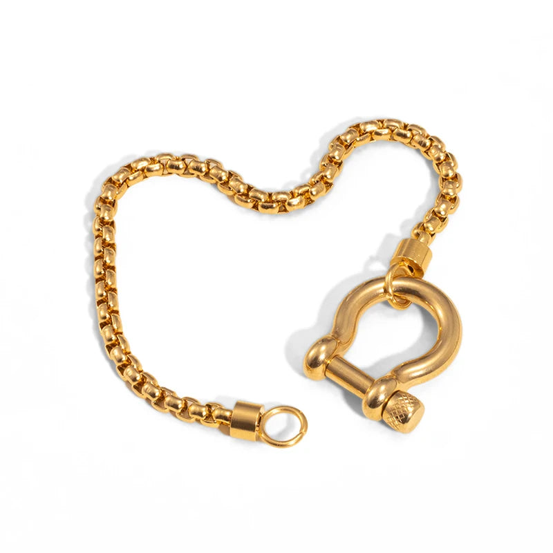 EJ Stainless Steel Irregular Bracelet